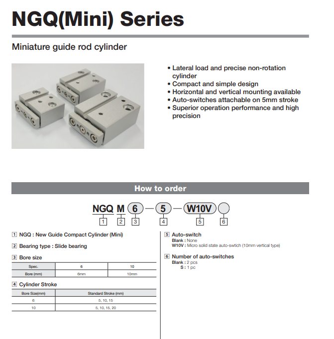 Xylanh dẫn hướng TPC NGQ series