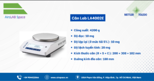 Thông số cảm biến cân Lab LA4002E