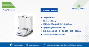Thông số cảm biến cân Lab MA55