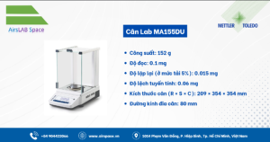 Thông số cảm biến cân Lab MA155DU