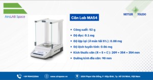 Thông số cảm biến cân Lab MA54