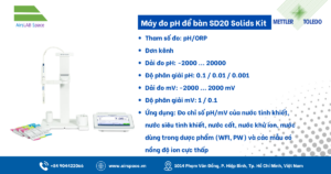 Thông số Máy đo pH/mV SevenDirect SD20 Solids Kit