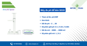 Thông số Máy đo pH/mV SevenDirect SD20