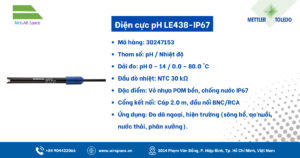 Thông số Điện cực pH LE438-IP67