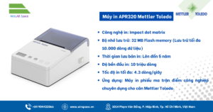 Thông số Máy in APR320 Mettler Toledo