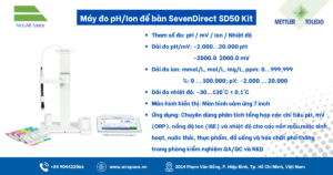 Thông số Máy đo pH/Ion để bàn SevenDirect SD50 Kit Mettler Toledo