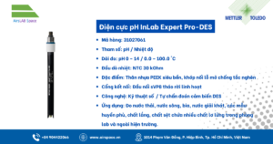 Thông số Điện cực pH InLab Expert Pro-DES