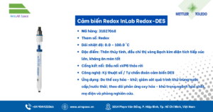 Thông số Cảm biến Redox InLab Redox-DES