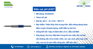 Thông số Điện cực pH LE427