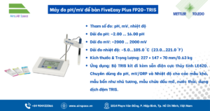 Thông số Máy đo pH/mV để bàn FiveEasy Plus FP20-TRIS