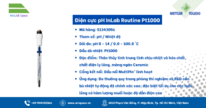 Thông số Điện cực pH InLab Routine Pt1000