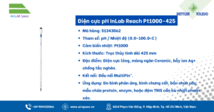 Thông số Điện cực pH InLab Reach Pt1000-425