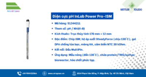 Thông số Điện cực pH InLab Power Pro-ISM