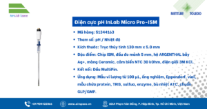 Thông số Điện cực pH InLab Micro Pro-ISM