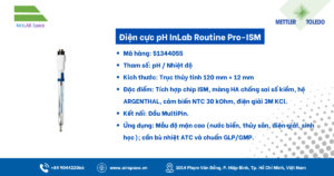 Thông số Điện cực pH InLab Routine Pro-ISM