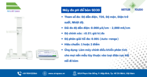 Thông số Máy đo độ dẫn điện SevenDirect SD30