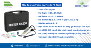 Thông số Máy đo pH/mV cầm tay FiveGo F2-Field Mettler Toledo