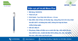 Thông số Điện cực pH InLab Mono Plus