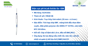 Thông số Điện cực pH InLab Solids Go-ISM