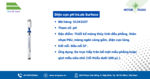 Thông số Điện cực pH InLab Surface