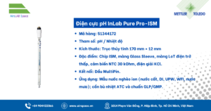 Thông số Điện cực pH InLab Pure Pro-ISM