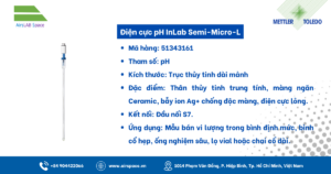 Thông số Điện cực pH InLab Semi-Micro-L