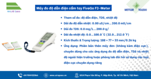 Thông số Máy đo độ dẫn điện cầm tay FiveGo F3-Meter Mettler Toledo