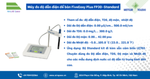Thông số Máy đo độ dẫn điện để bàn FiveEasy Plus FP30-Standard Mettler Toledo