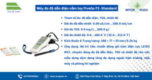 Thông số Máy đo độ dẫn điện cầm tay FiveGo F3-Standard Mettler Toledo