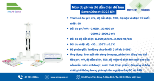 Thông số Máy đo pH và độ dẫn điện để bàn SevenDirect SD23 Kit Mettler Toledo