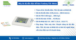 Thông số Máy đo độ dẫn điện để bàn FiveEasy F30-Meter Mettler Toledo
