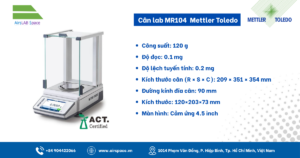 Thông số cân phân tích MR104 Mettler Toledo