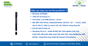 Thông số Điện cực chọn lọc ion Florua DX219-F