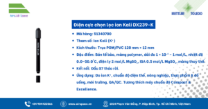 Thông số Điện cực chọn lọc ion Kali DX239-K 