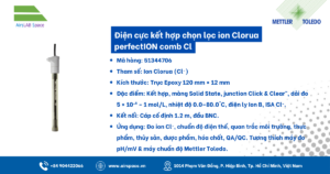 Thông số Điện cực kết hợp chọn lọc ion Clorua perfectION comb Cl