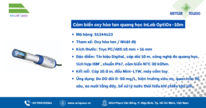Thông số Cảm biến oxy hòa tan quang học InLab OptiOx-10m