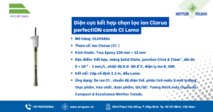 Thông số Điện cực kết hợp chọn lọc ion Clorua perfectION comb Cl Lemo