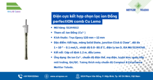 Thông số Điện cực kết hợp chọn lọc ion Đồng perfectION comb Cu Lemo
