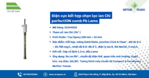 Thông số Điện cực kết hợp chọn lọc ion Chì perfectION comb Pb Lemo