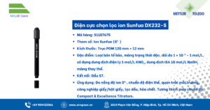 Thông số Điện cực chọn lọc ion Sunfua DX232-S 