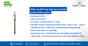 Thông số Điện cực kết hợp chọn lọc ion Kali perfectION comb K