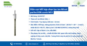 Thông số Điện cực kết hợp chọn lọc ion Nitrat perfectION comb NO3 
