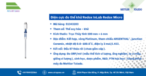 Thông số Điện cực đo thế khử Redox InLab Redox Micro
