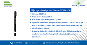 Thông số Điện cực chọn lọc ion Xianua DX226-CN