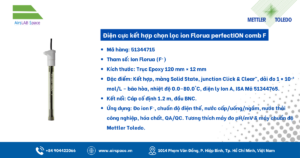 Thông số Điện cực kết hợp chọn lọc ion Florua perfectION comb F