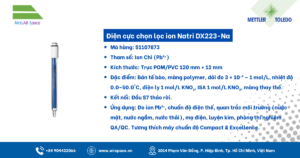 Thông số Điện cực chọn lọc ion Natri DX223-Na 