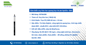 Thông số Cảm biến oxy hòa tan quang học InLab OptiOx-DES