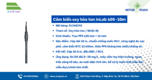Thông số Cảm biến oxy hòa tan InLab 605-10m 